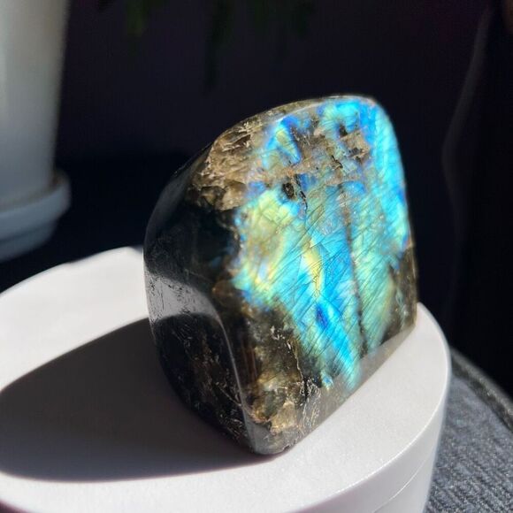 Labradorite Crystal Freeform Meditation‎ Stone Large (#3) - Picture 3 of 15